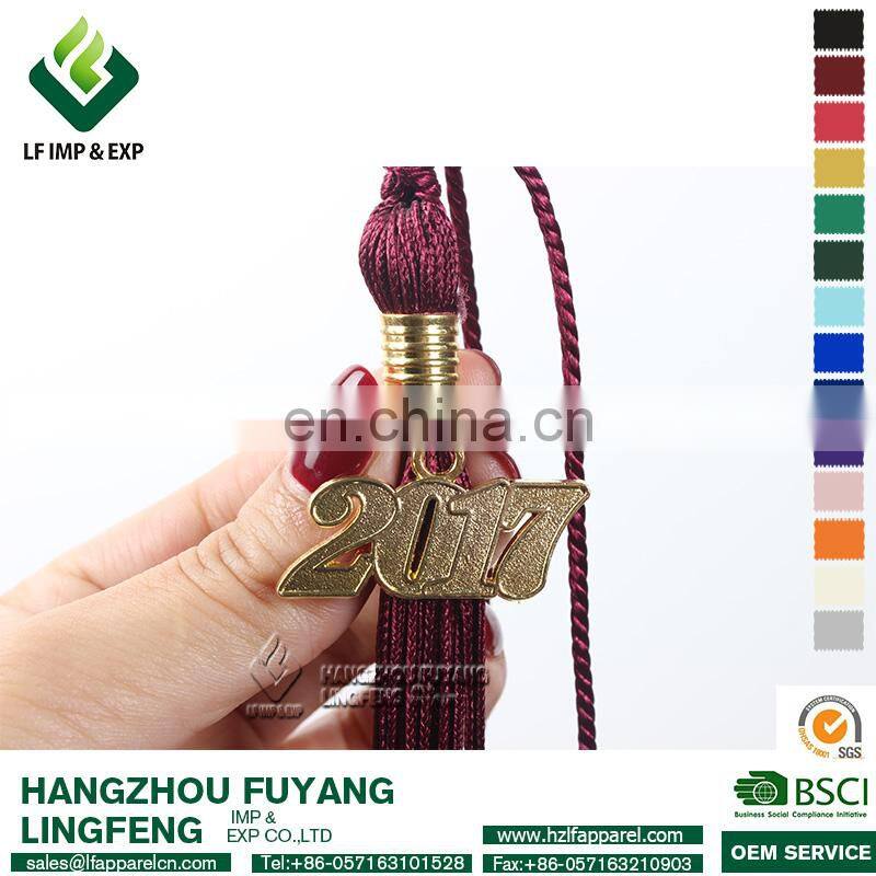 Maroon Graduation Cap Charm