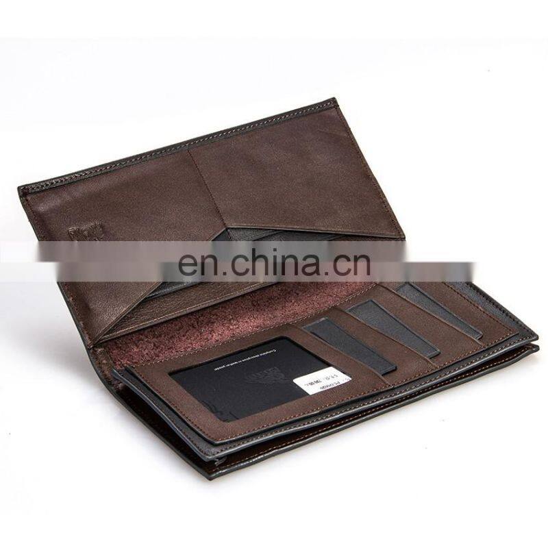 Cheap Price Human Business Young Man Genuine Leather Purse Wallet
