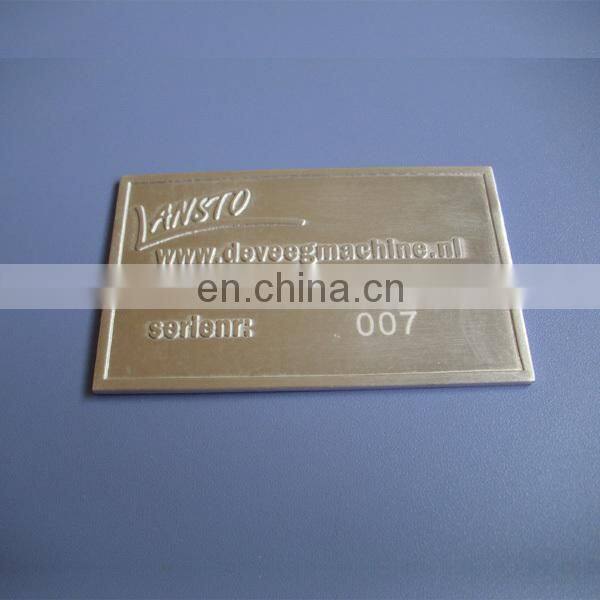 custom print epoxy self adhesive aluminum sticker label