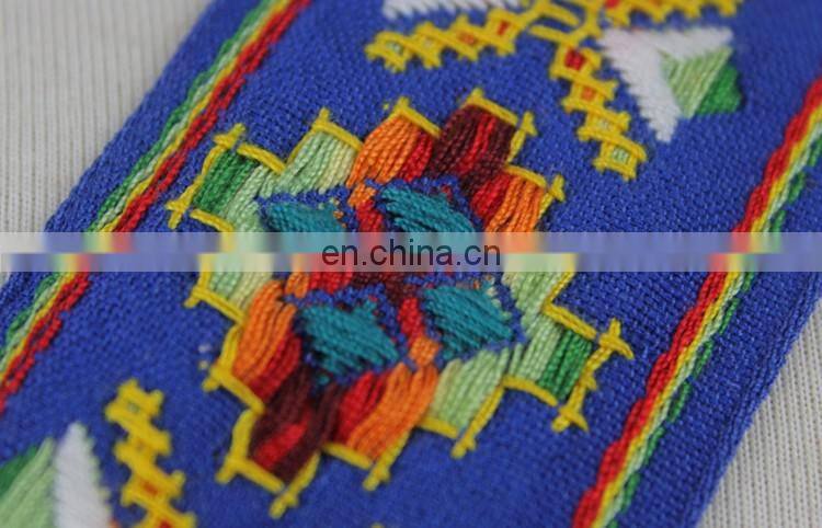 High quality embroidery jacquard ethnic ribbon trim for garment accessories