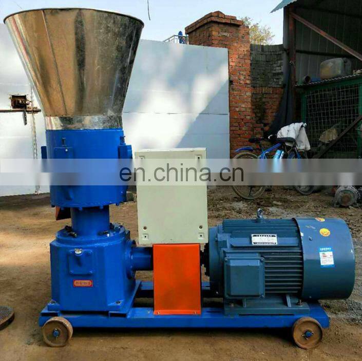 High Output Animal Feed Flat Die Fodder Wood Pellet Granulator Machine