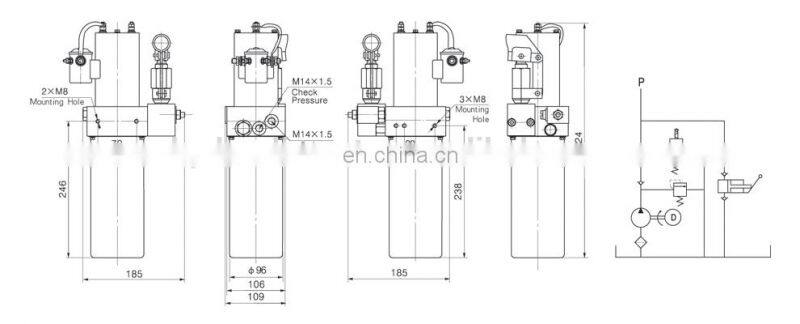 Mini Hydraulic Power Unit Pack For Wheel Chair