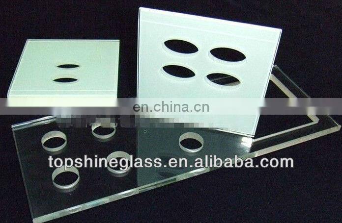 CNC processed glass / Grooved glass with EN12150 certificate