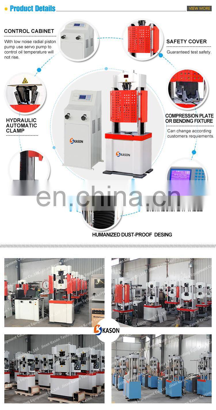 WE-600D 600KN 60 Ton Digital Display Hydraulic Universal Testing Machine