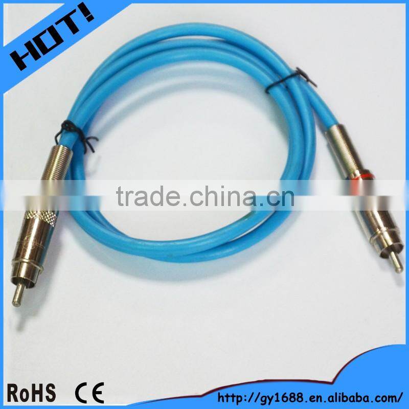 Gold plated 4.5mm audio jack video RCA cable