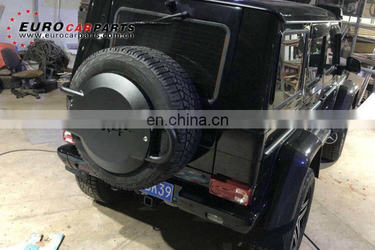 4x4 squared sparewheel fit for G-class W463 4x4 carbon fiber with iron support tail sparewheel cover