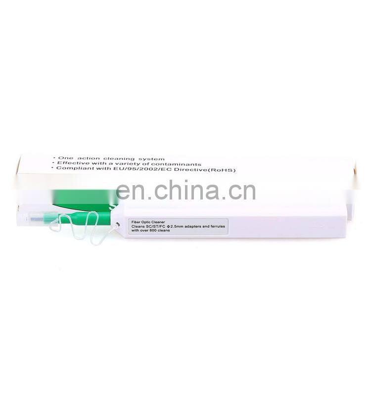 Fiber Optic Cleaner One Click Optical Fiber Cleaning Pen SC LC MPO 1.25mm 2.5mm Connector Ferrule Clean