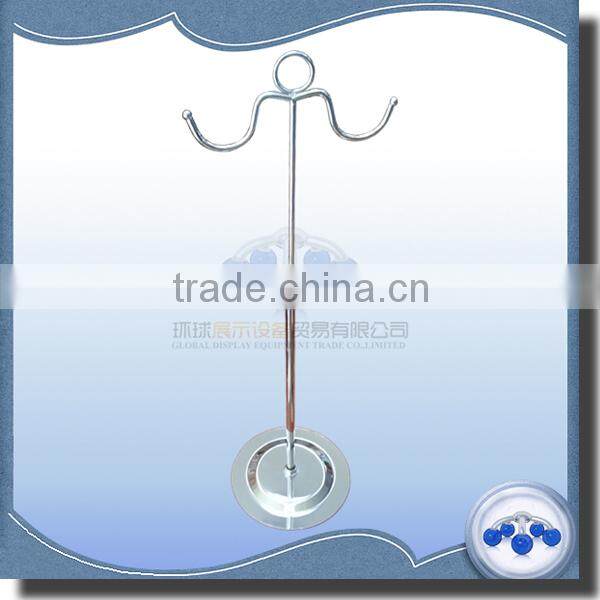 Hot sale metal chrome handbag display stand