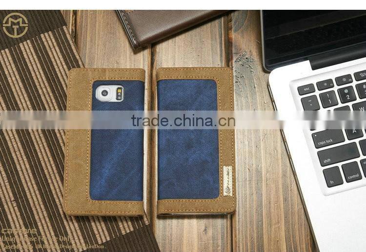 Wholesale bulk flip case cover for samsung galaxy s6edge cases