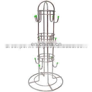 black metal mug stand