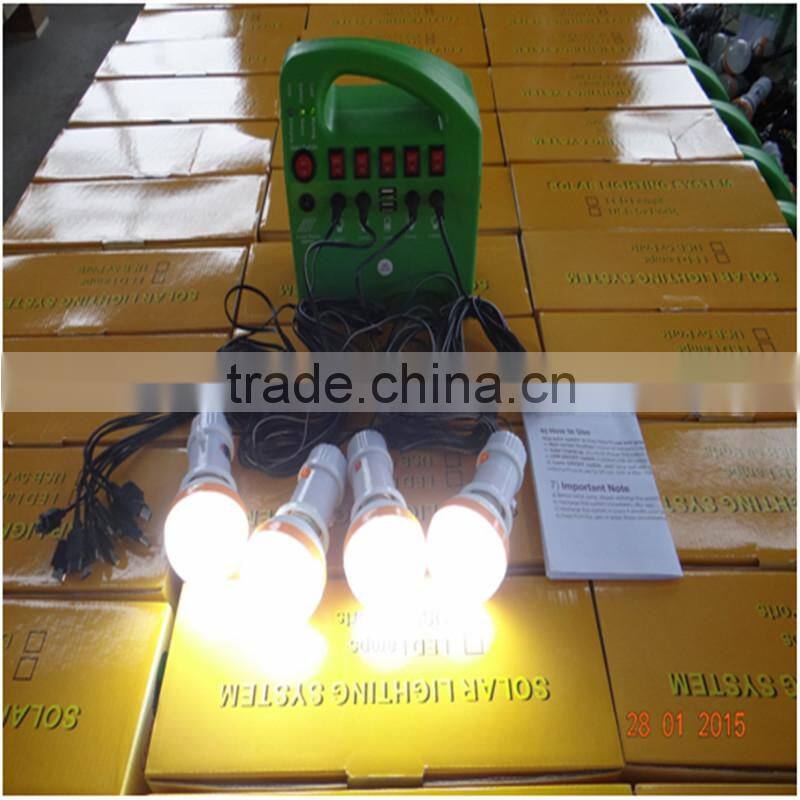 Made In China 100 watt portable solar system for home With Phone Charge