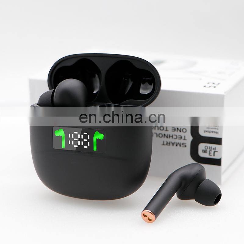J3 Pro Tws earphones Wireless Headset Sport earbuds Touch Control 5.0 LED Display Headphone For All Phone