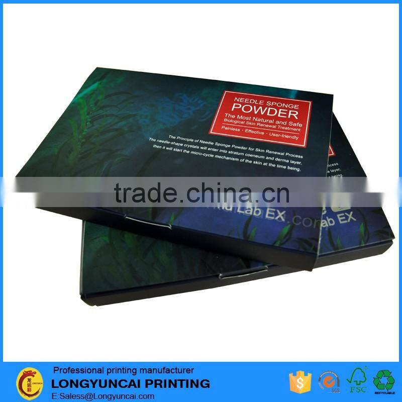 Customized New design sparkle paper box packaging with window