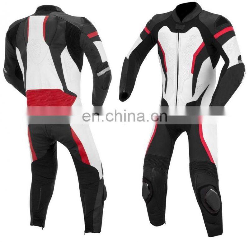 Wholesale Custom Men Motorbike suit Made of Genuine Leather Motorbike suit