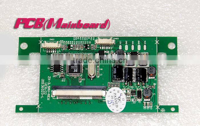 3.5 inch car rearview mirror with car camera can connect to parking sensor