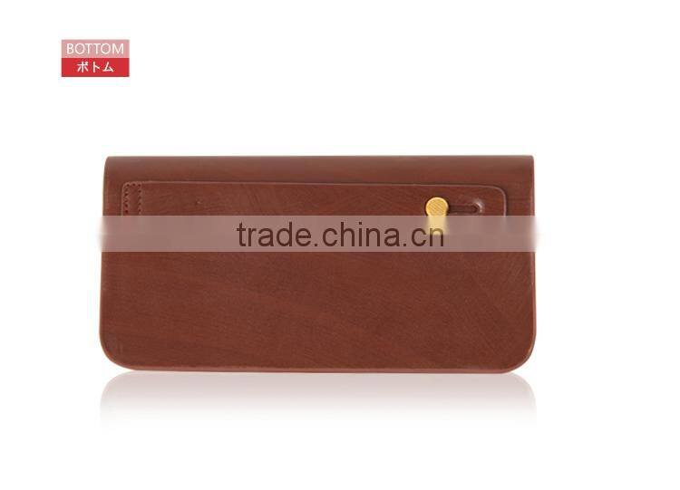 fashion men's pu leather wallet zipper case