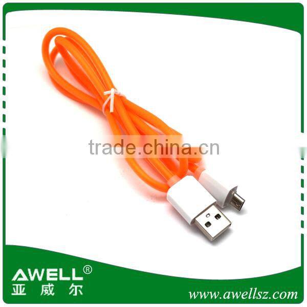 hot selling colorful flowing 5pin micro usb cable