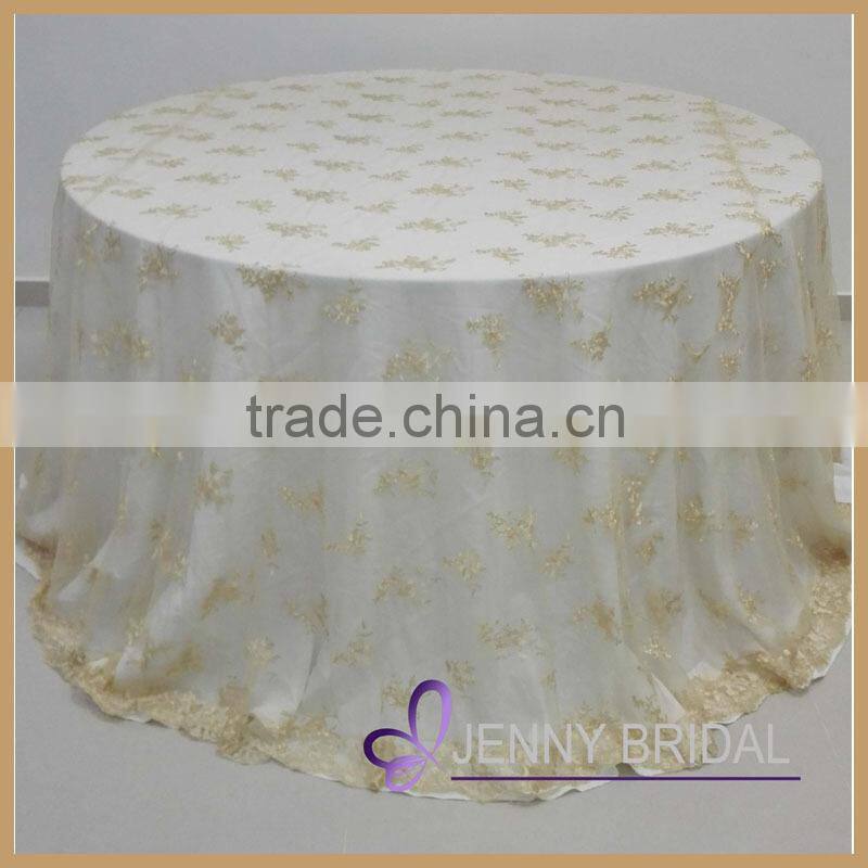 TL002B well-made popular and hotsale round lace wedding cheap table overlay