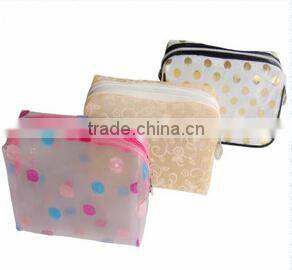 fancy personalized plastic waferproof cosmetic bags
