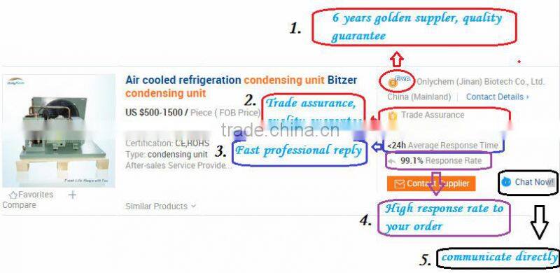 Refrigeration condensing unit with Copeland compressor