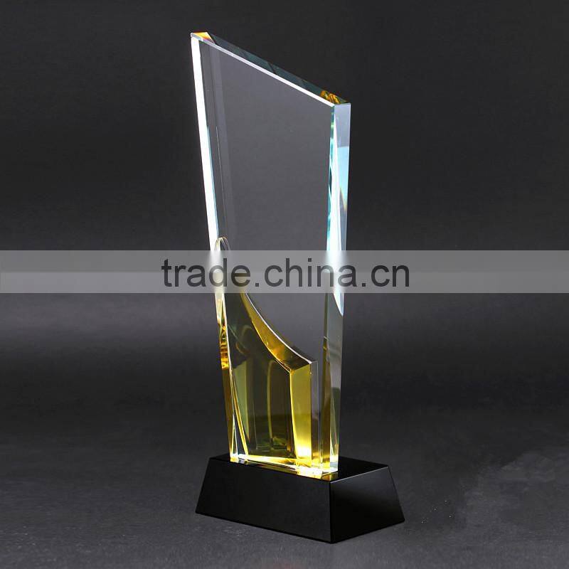 3d laser crystal trophy award for Business Anniversary