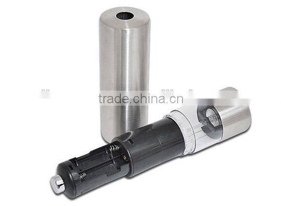 Fashion silver electric salt and pepper mill spice mill