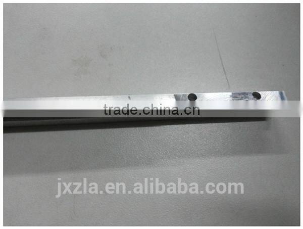 Tooling aluminum tube profile with drilled hole