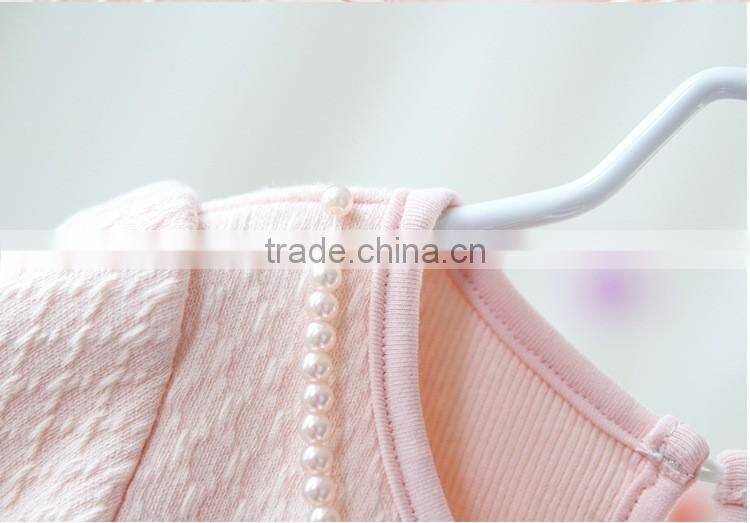 Hot Sale Baby Clothing Infant Baby Girl Lace Pearls Dress Kids Cake Princess Dress Toddlers Soft Cotton Dresses