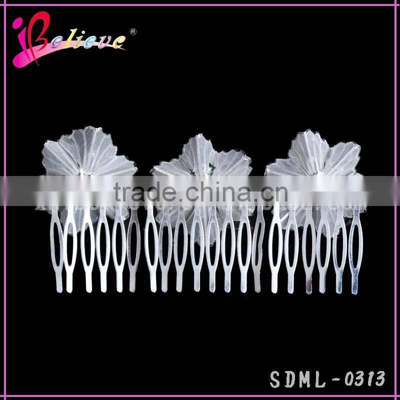 2015 Popular hair jewelry flower diamond hair comb wedding hair accessories