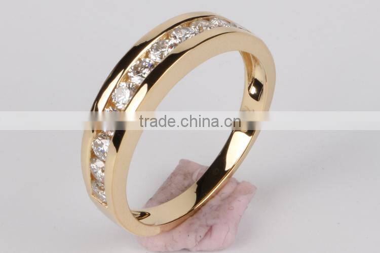 Wholesale jewelry 2015 fashion design 925 silver ring flower CZ gold plated ring