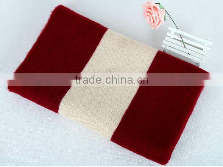 Latest Design Winter Warm Gradient Color 100% Acrylic Knitted Ladies Fashion Scarf