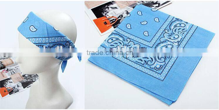 Fashion Stock Paisley Square Polyester Bandana