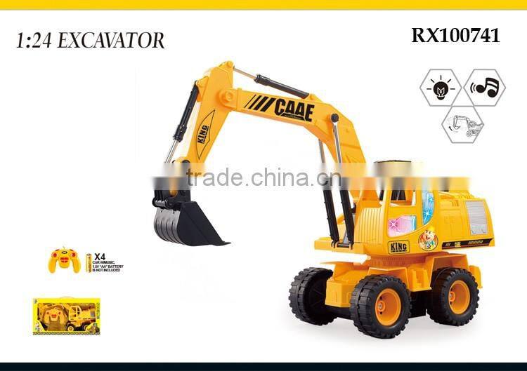 Kids plastic rc truck toys 1:24 scale