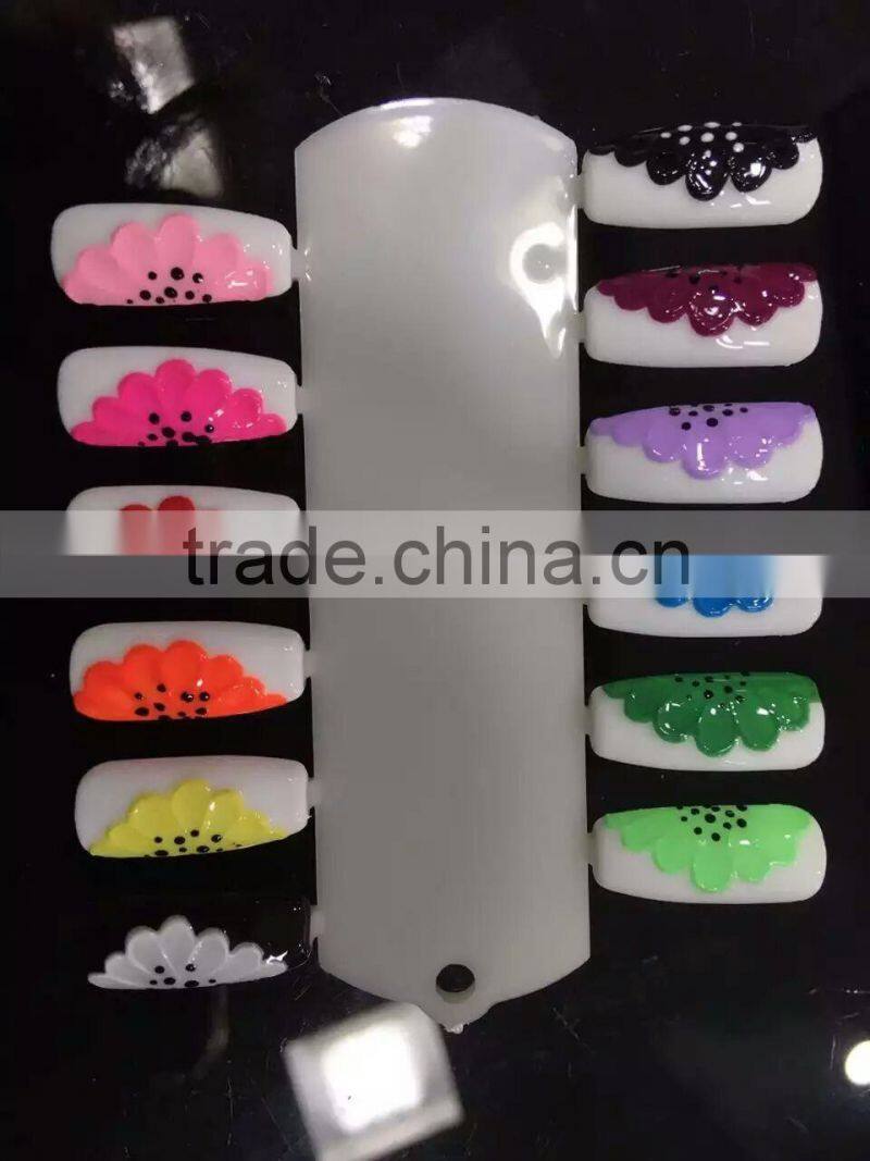 Soak off nail painting gel/uv led nail gel polish, 8ml/bottle 12 colors painting gel