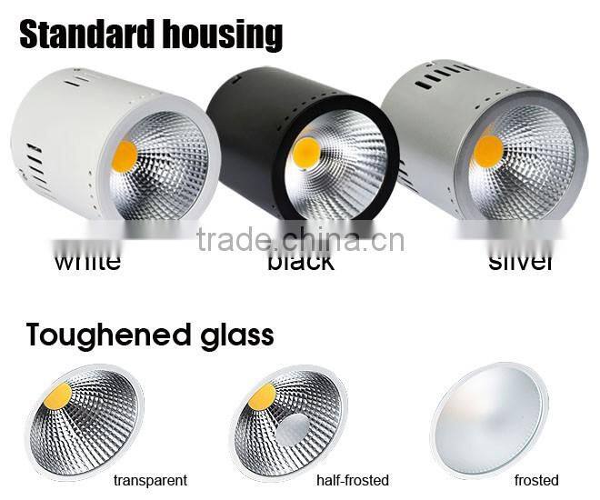 Adjustable LED cob downlight Ra>80 50w round led surface mounted downlight