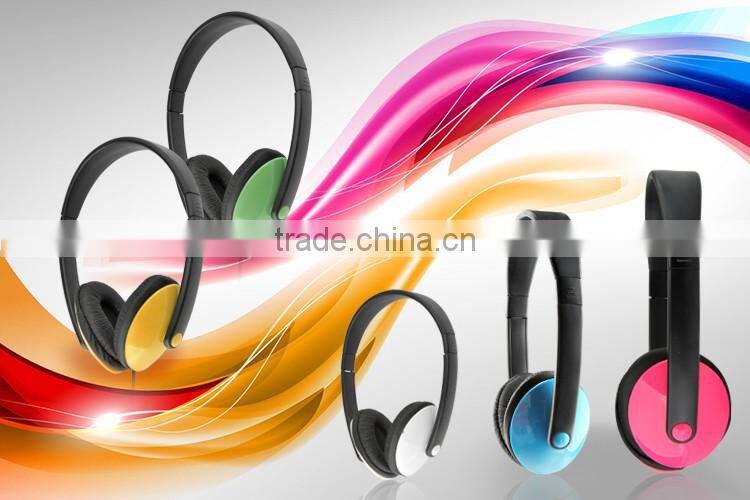 Shinning Colorful Wired 3.5mm Stereo Headphones Headsets Foldable and Portable for enjoy music anywhere