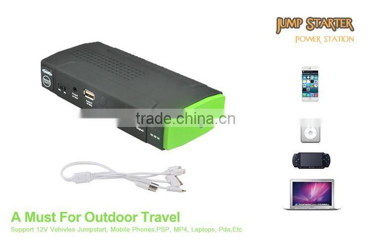 Portable Emergency Escape Tools 4-in-1Mulit-functional 12000mAh peak 500ACar Jump Starter and Power Bank LED Light SOS Signed