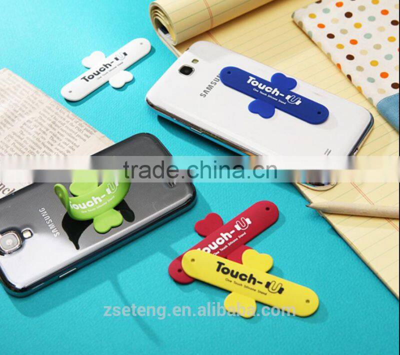 HOT Selling Custom-logo silicone cell phone stand
