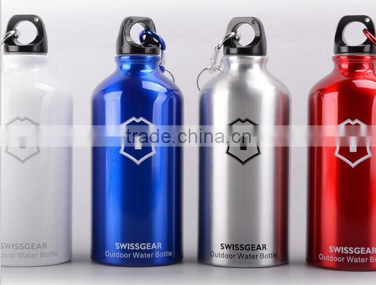 Logo design OEM color portable sports cold water kept aluminum bottle