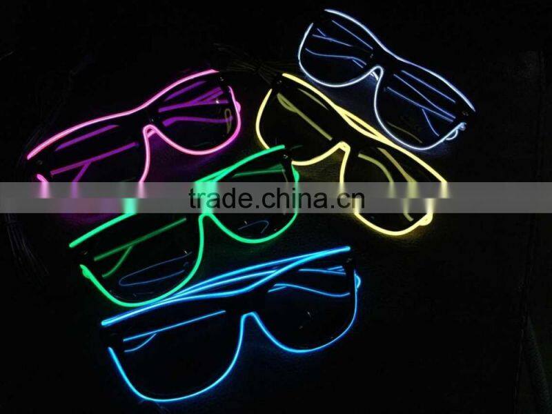 factory wholesale led flashing light glasses shutter party el glasses for Christmas Halloween decoration