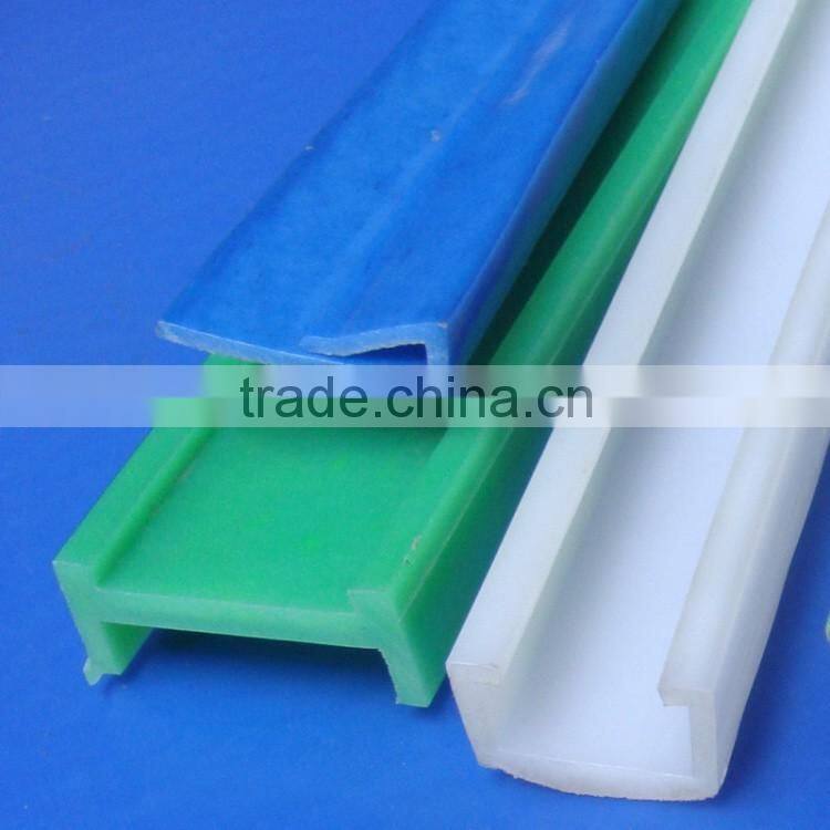 Factory custom made plastic products plastic uhmw-pe nylon extruding guide rail