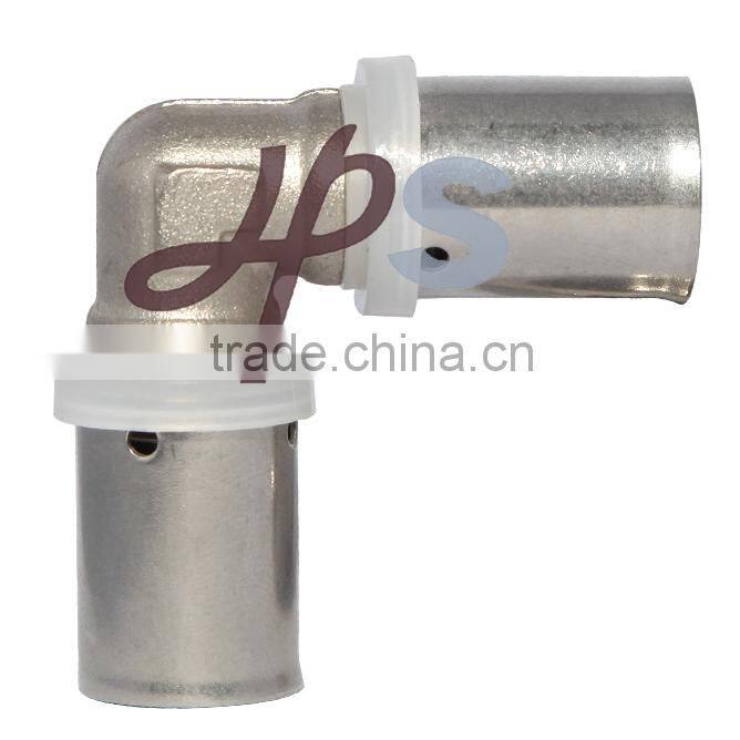 Brass Push-in Fitting with Nickel Surface