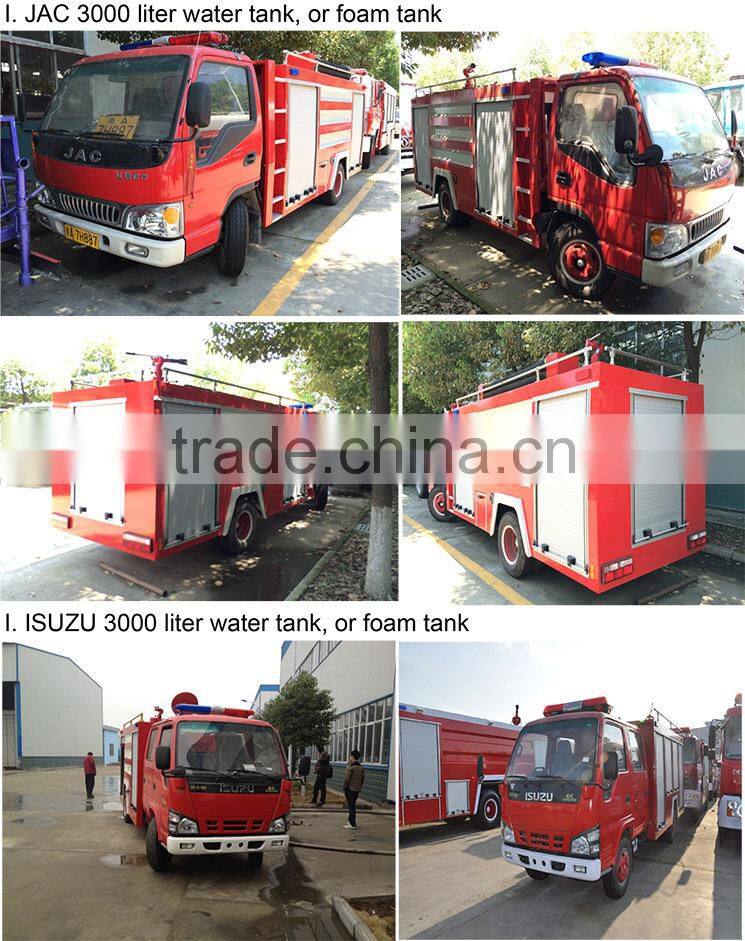8000~10000 liter water/foam fire trucks for sale in europe