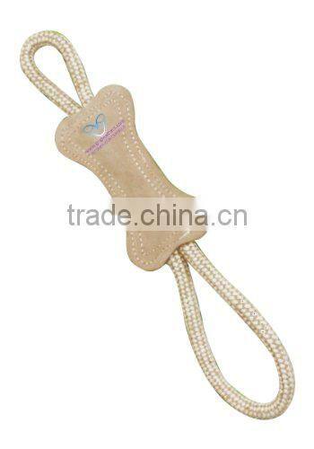 SUEDE JUTE BONE BOTH SIDE ROPE HANDLE