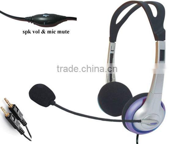 Lightweight Skype and Multimedia computer headphone