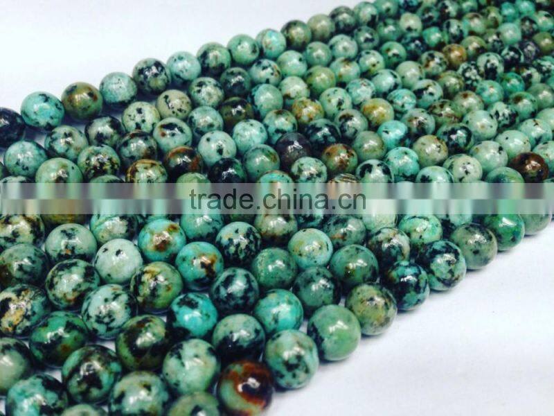 polished natural precious African Turquoise 4-12mm gemstone loose beads