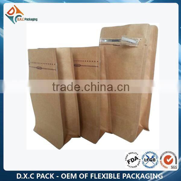Grain Crops Flat Bottom Paper Bags With Your Own Logo