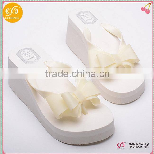 Guangzhou shoes factory Wholesale newest style women summer high heel flip flops