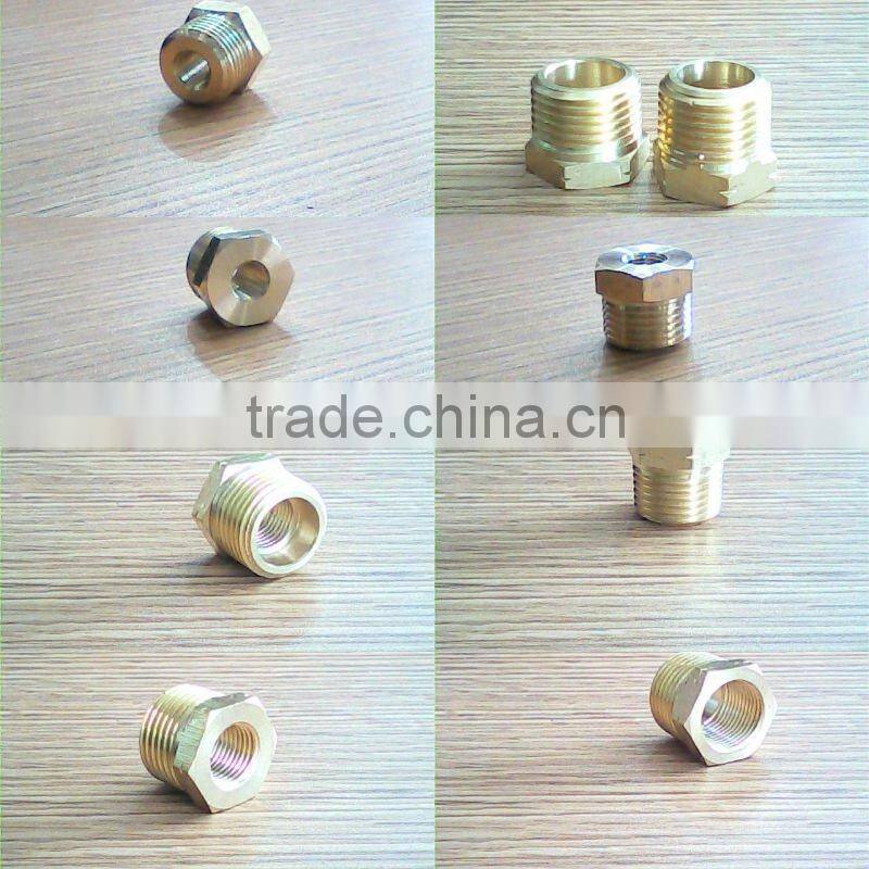 brass hexagon reducing bush