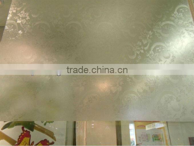 one way PVC self adhesive foil embossed glass film 9031
